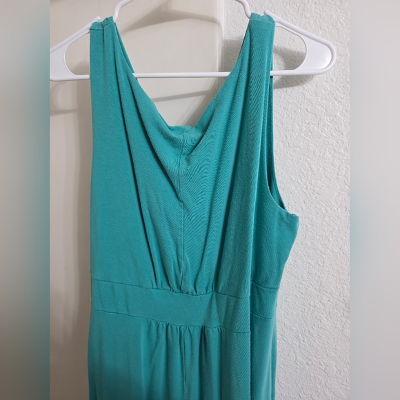 Lands End Teal Sleeveless Dress - Picture 2 of 3